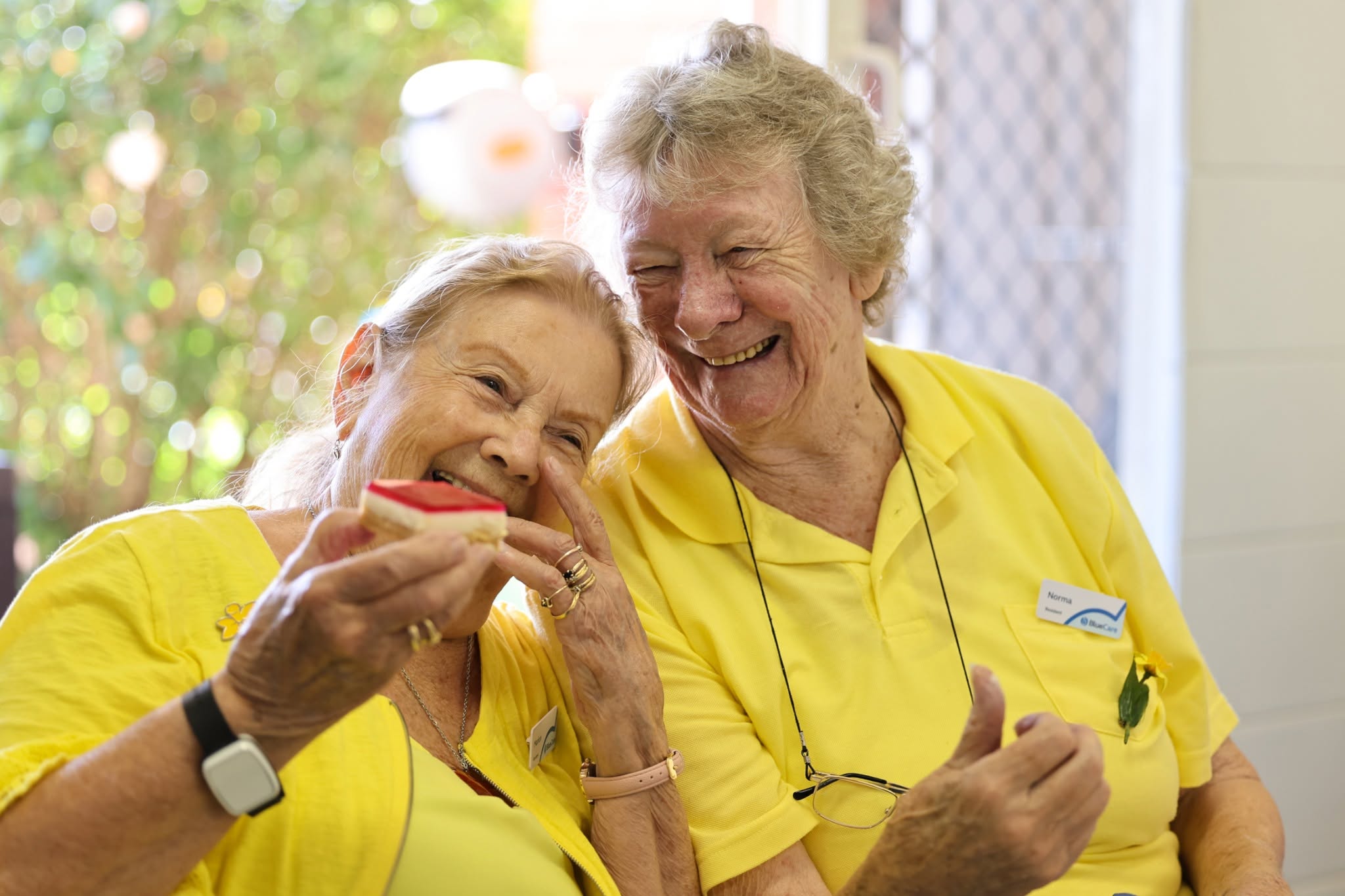 Marion Wondall Gardens with friend Norma