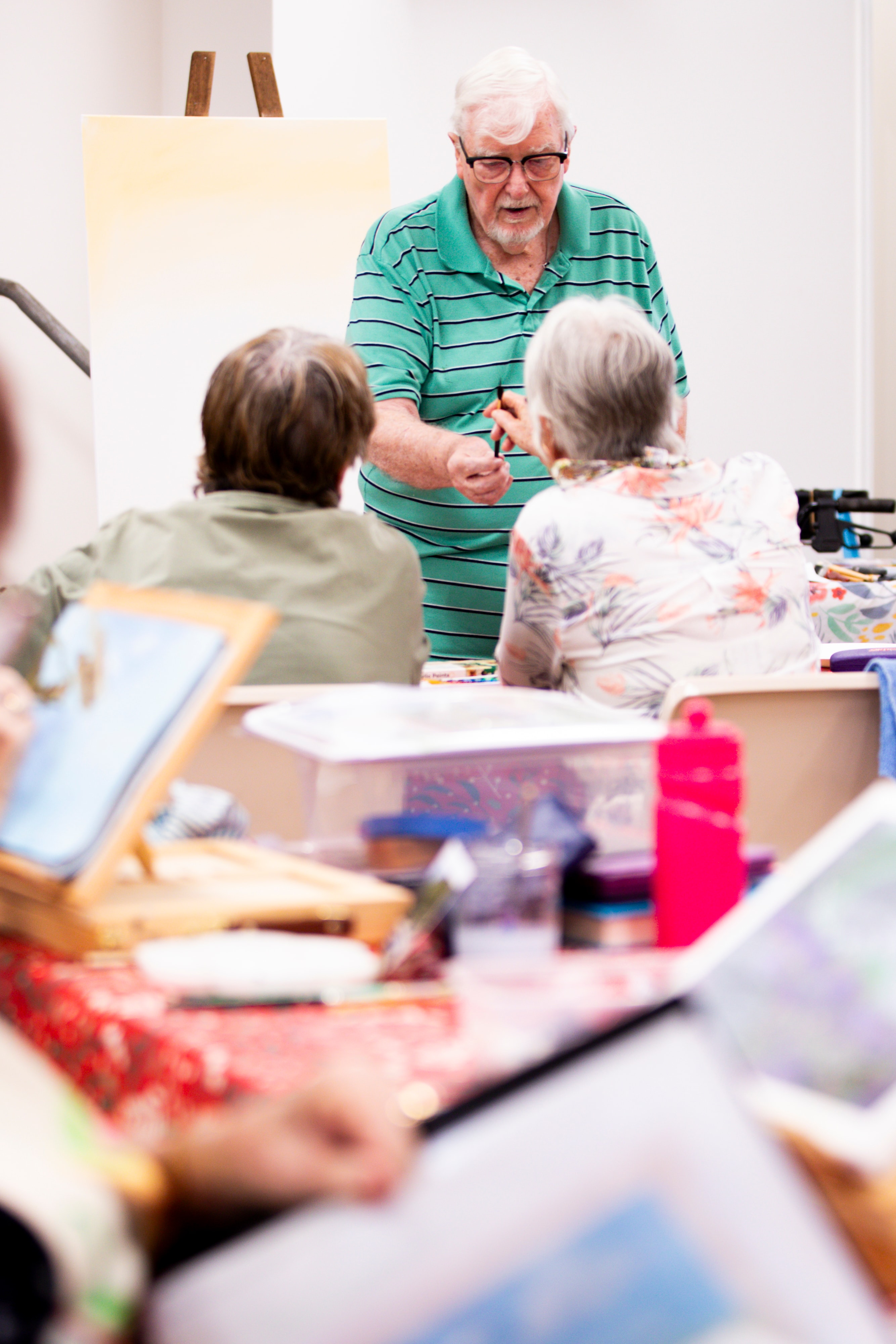 Ted art with students